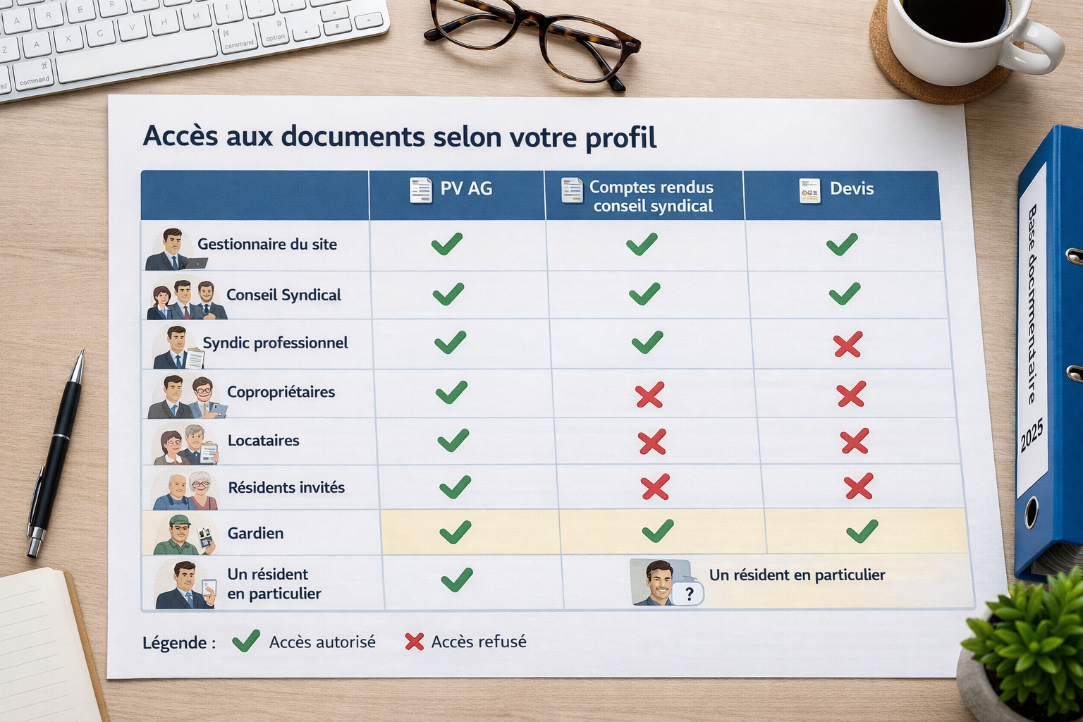 Accès des résidents aux documents de la copropriété